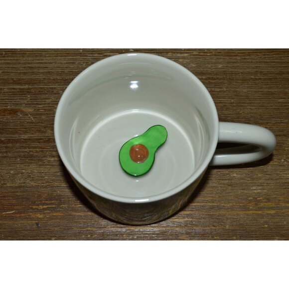 Oversized Avocado Mug Room Essentials Stoneware 3D Coffee Cup Green Novelty - Picture 4 of 6